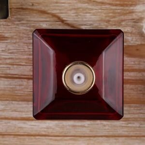 Elegant Red Glass Home Accent